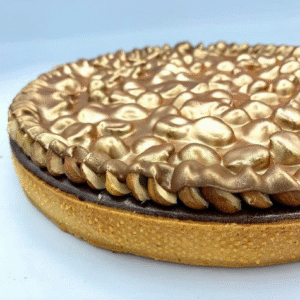 Tarte du mois de Janvier Chocolat Caramel Cacahouète Mademoiselle Margaux